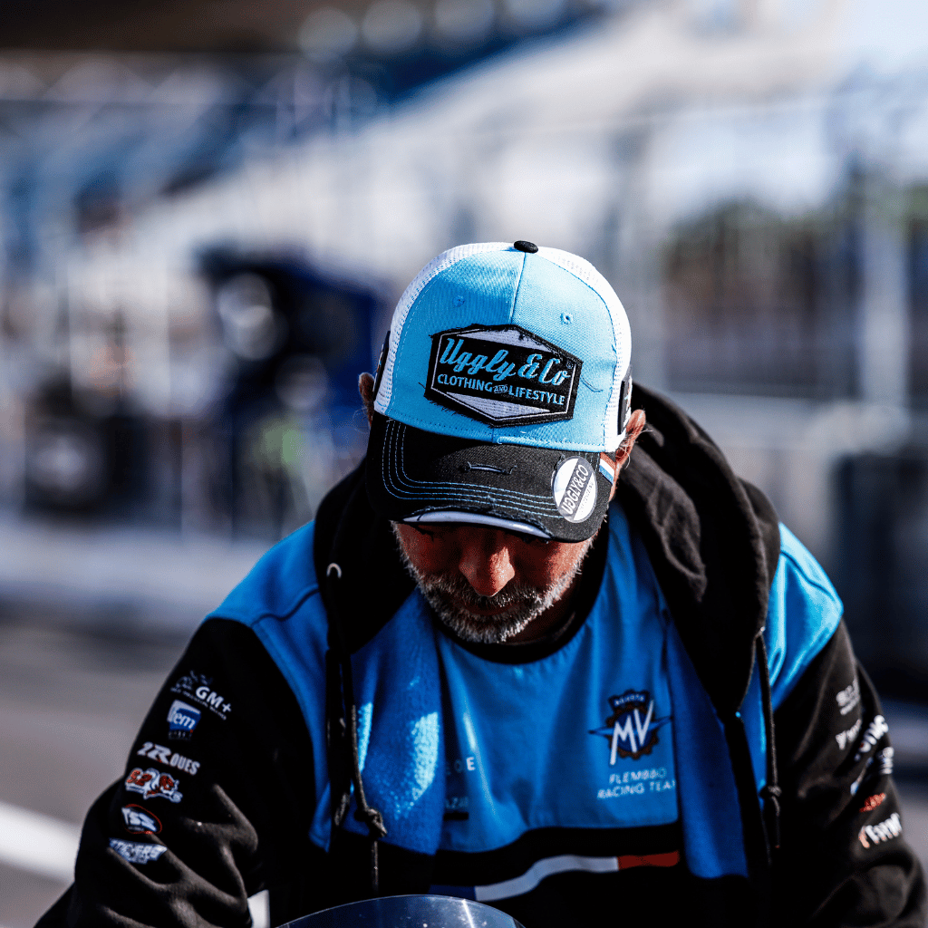 Uggly & Co MV Agusta Flembbo Racing Team Trucker Hat – Petrol Blue