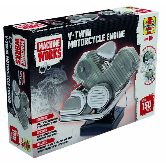 Snaps V-Twin Motorcycle Engine Model Kit – Motorised DIY Assembly