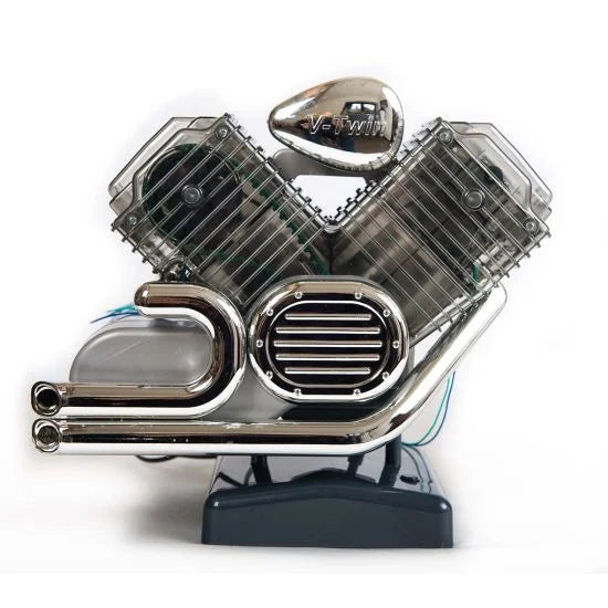 Snaps V-Twin Motorcycle Engine Model Kit – Motorised DIY Assembly