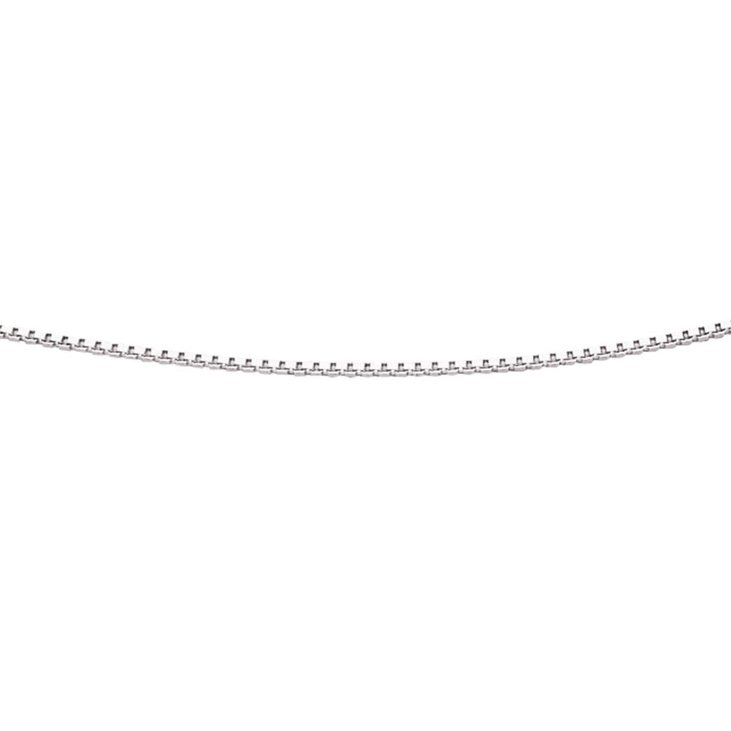Sterling Silver Box Chain Necklace with Bolt Ring by Gecko Jewellery