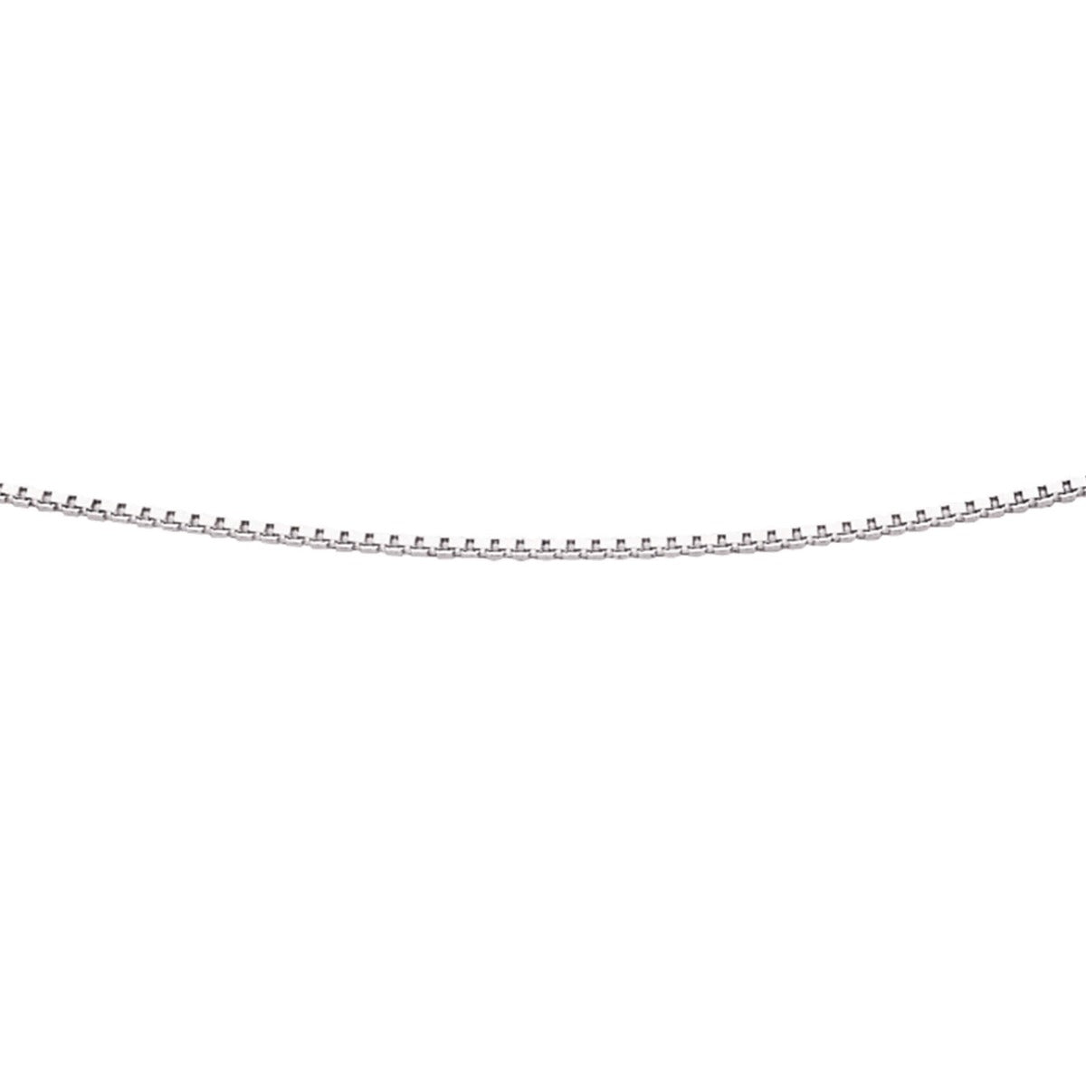 Sterling Silver Box Chain Necklace with Bolt Ring by Gecko Jewellery
