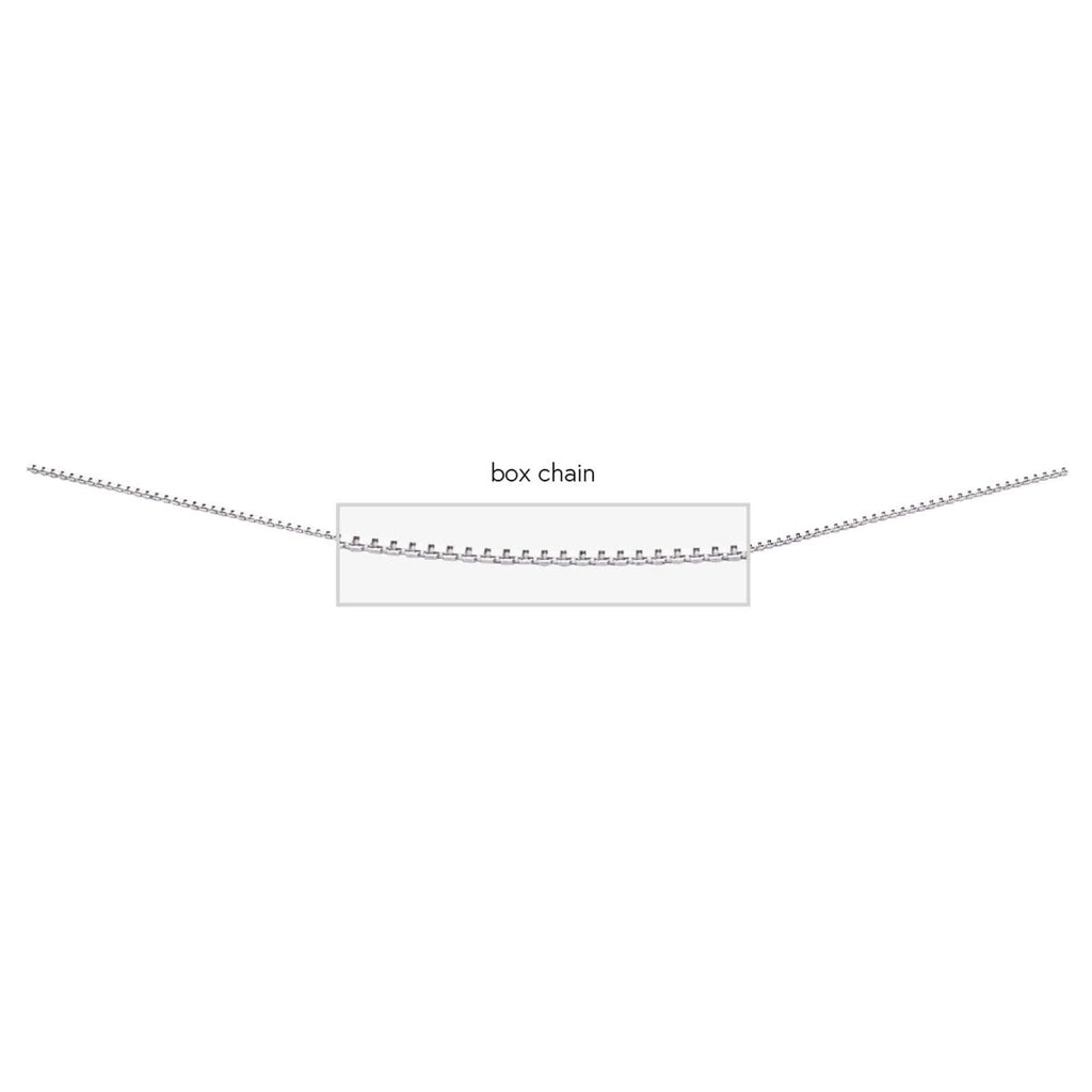 Sterling Silver Box Chain Necklace with Bolt Ring by Gecko Jewellery