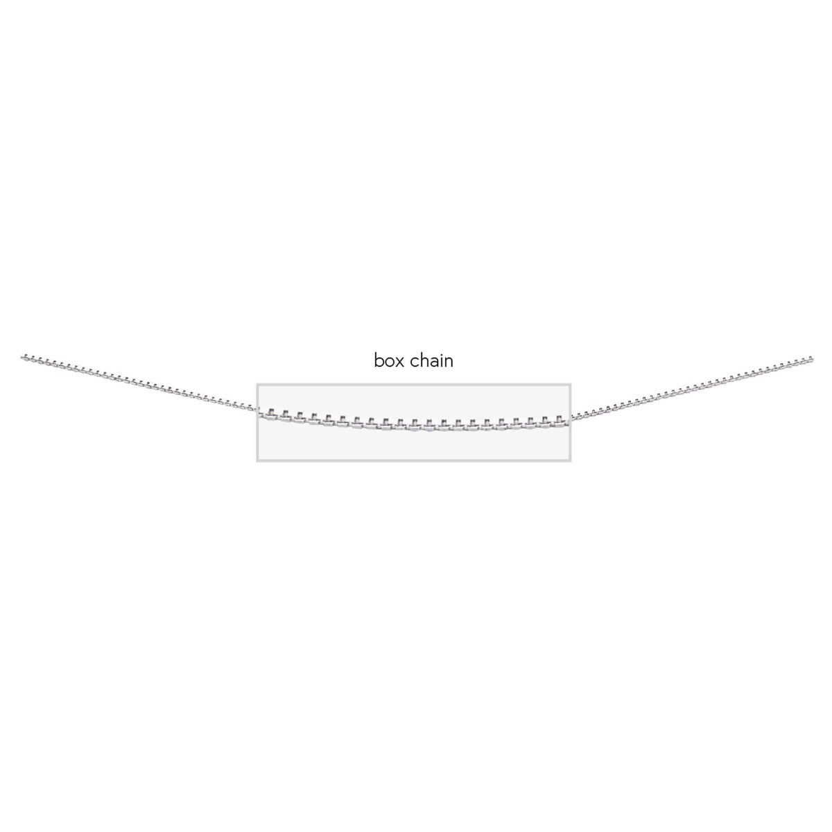 Sterling Silver Box Chain Necklace with Bolt Ring by Gecko Jewellery