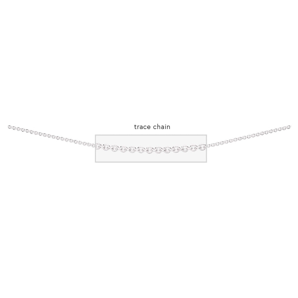 Sterling Silver Trace Chain Necklace with Bolt Ring by Gecko Jewellery