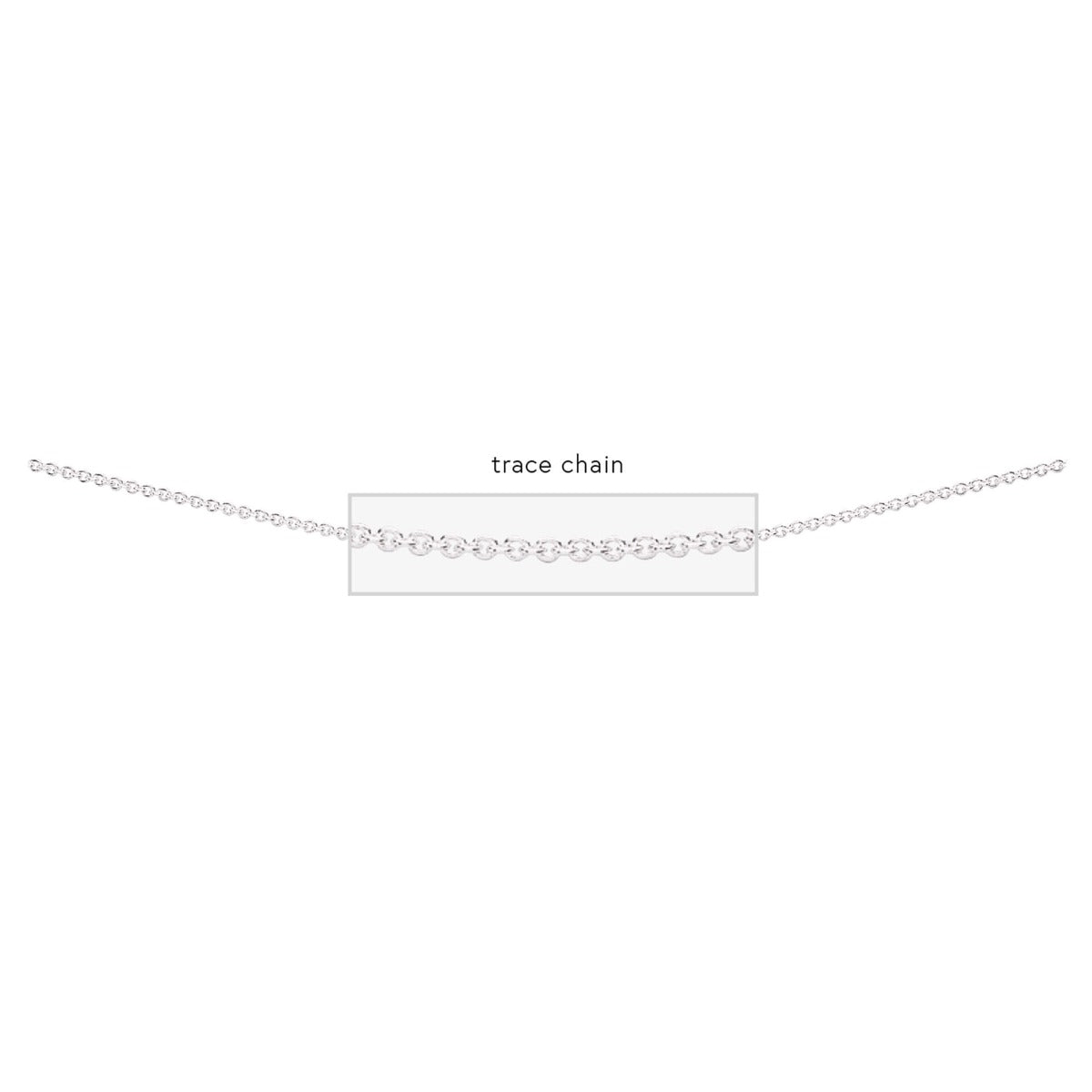 Sterling Silver Trace Chain Necklace with Bolt Ring by Gecko Jewellery