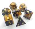 Yellow Tiger's Eye | Gemstone Dice | 7 Piece Set