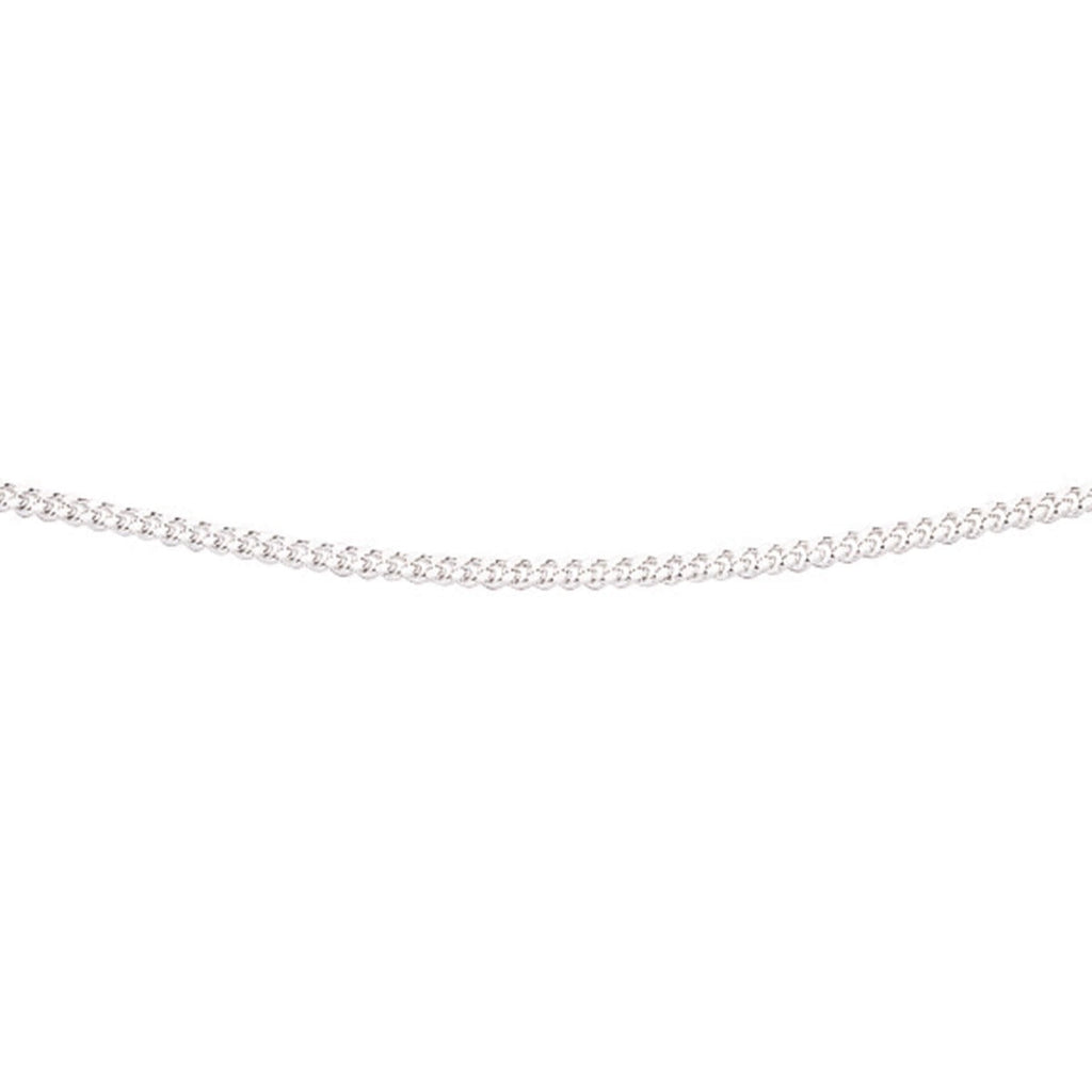 Gecko Jewellery Sterling Silver Diamond Cut Curb Chain with Bolt Ring