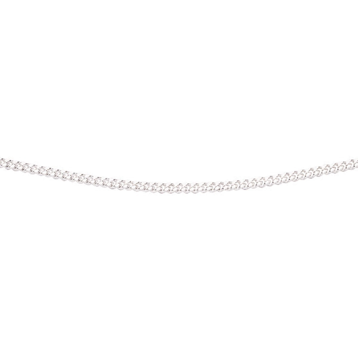 Gecko Jewellery Sterling Silver Diamond Cut Curb Chain with Bolt Ring