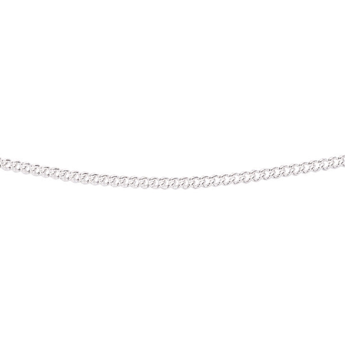 Sterling Silver Curb Chain Necklace with Bolt Ring by Gecko Jewellery
