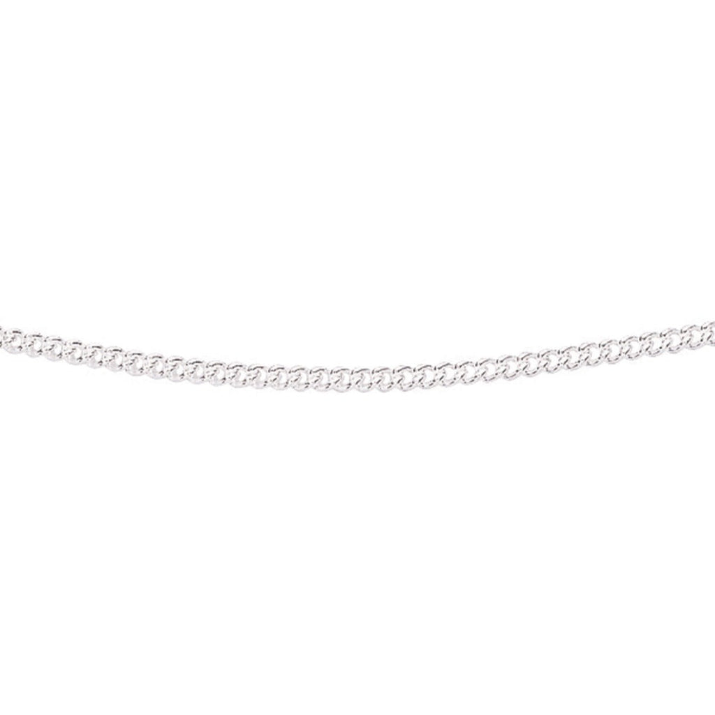 Sterling Silver Curb Chain Necklace with Bolt Ring by Gecko Jewellery