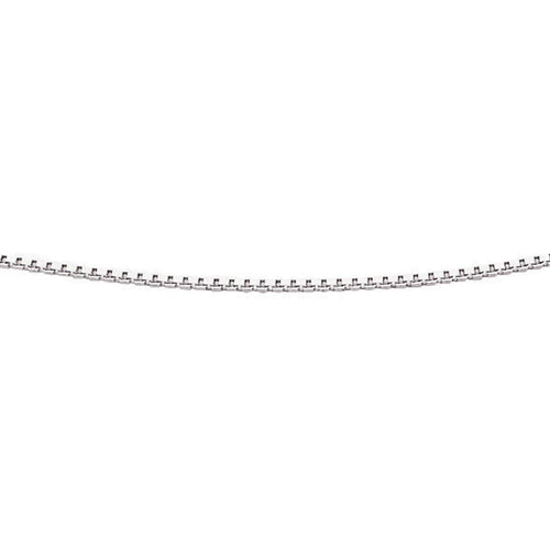 Gecko Jewellery Sterling Silver Box Chain Necklace with Extender