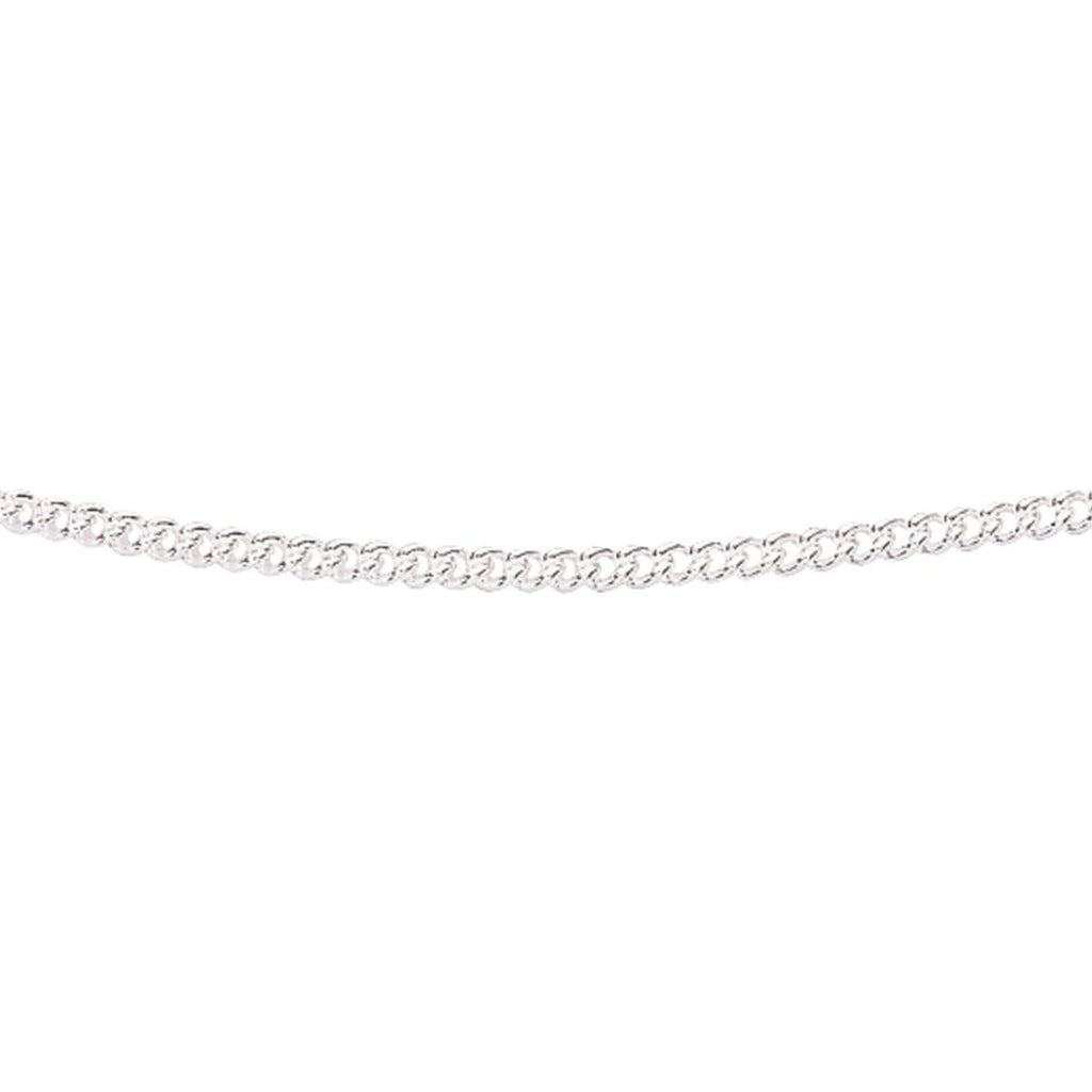 Sterling Silver Curb Chain with Extender | Gecko Jewellery Retail
