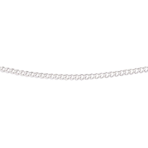 Sterling Silver Curb Chain with Extender | Gecko Jewellery Retail