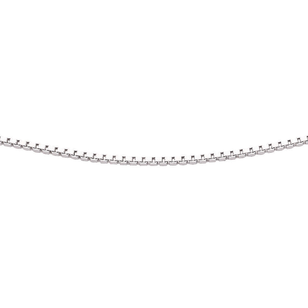 Gecko Jewellery Sterling Silver Box Chain Necklace | 41cm–46cm