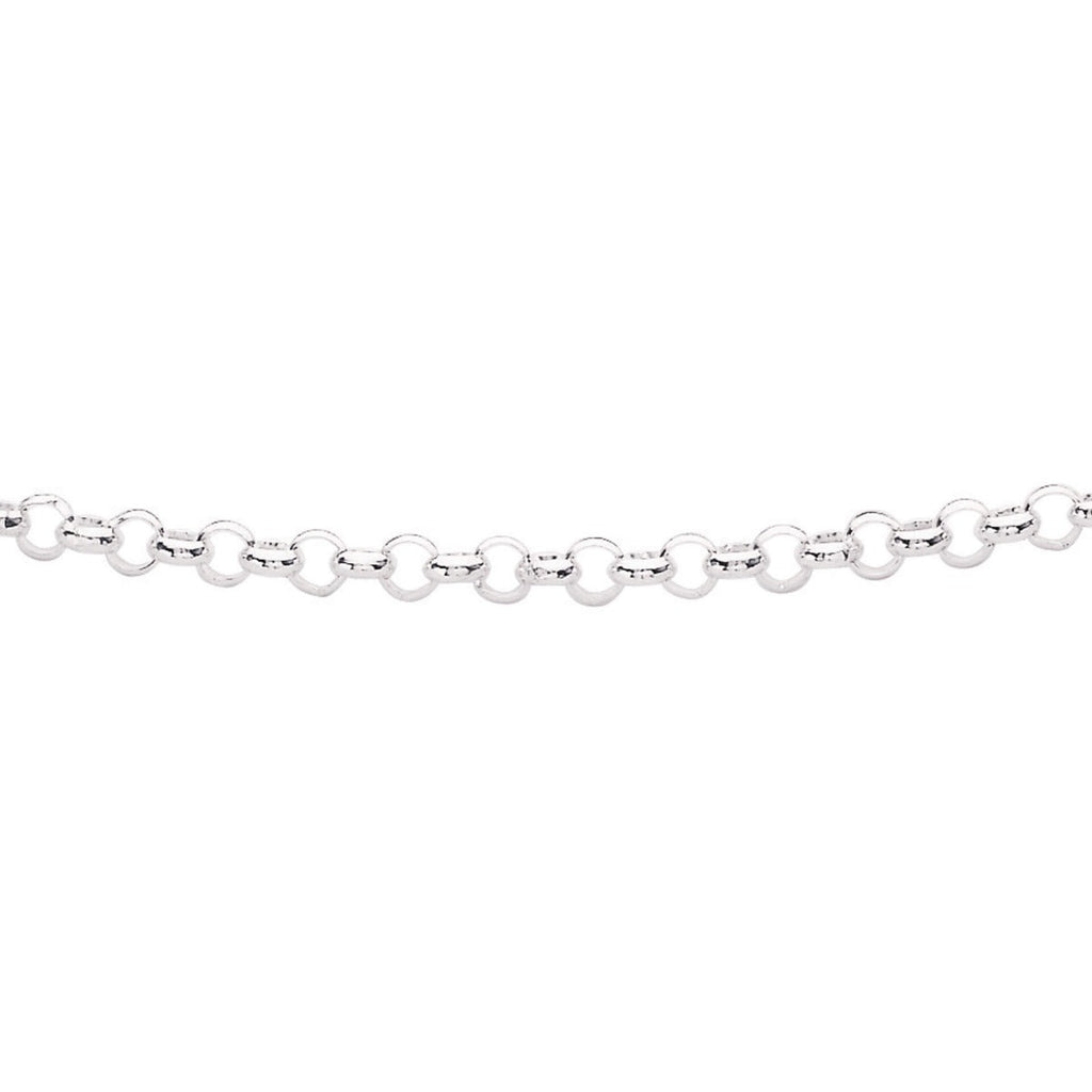 Gecko Jewellery Sterling Silver Round Belcher Chain - 46cm Necklace