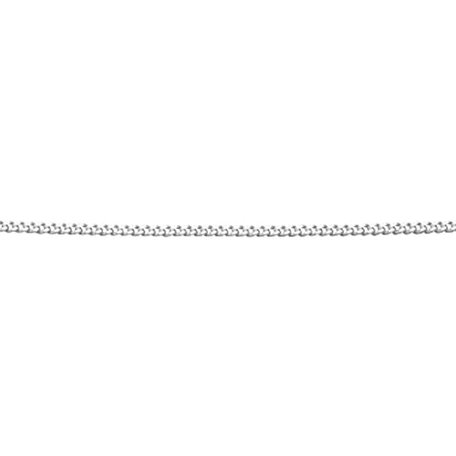 Gecko Jewellery Diamond Cut Curb Chain Necklace with Extender