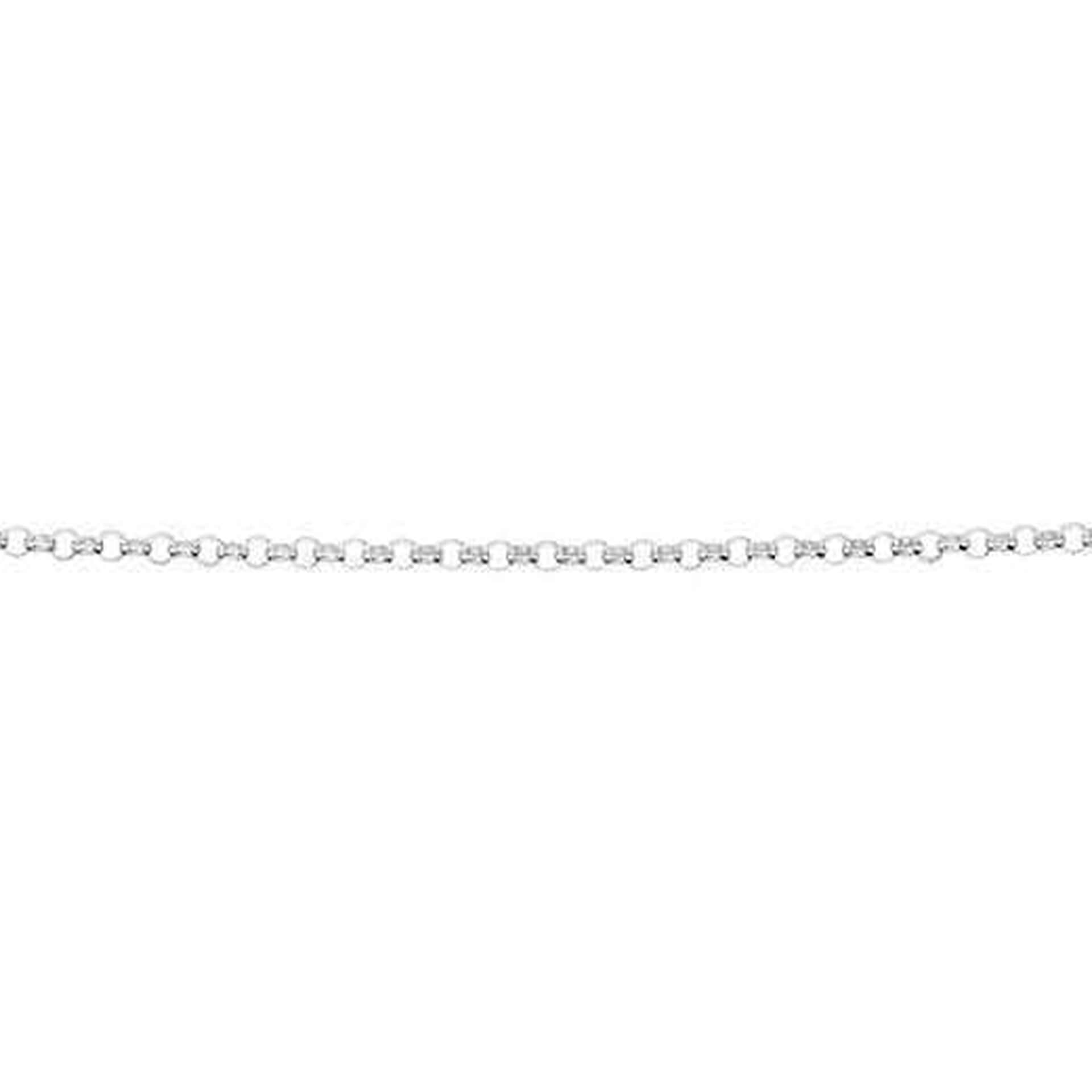 Gecko Jewellery Sterling Silver Round Link Belcher Chain – 41cm-46cm