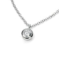 Gecko Jewellery Solitaire Necklace – Cubic Zirconia 41-46cm Chain