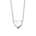Gecko Jewellery Sterling Silver Single Heart Necklace – Engravable