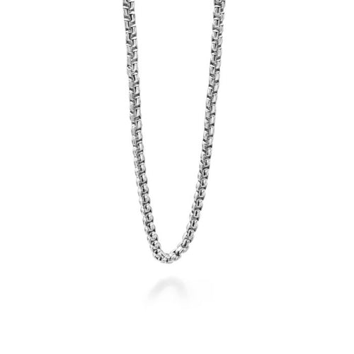 Gecko Jewellery Large Belcher Link Chain Necklace – 60cm Stainless Steel