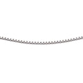 Gecko Jewellery Rhodium Plated Sterling Silver Box Chain – 46cm-51cm