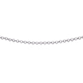 Gecko Jewellery Rhodium Plated Sterling Silver Belcher Chain 56-61cm