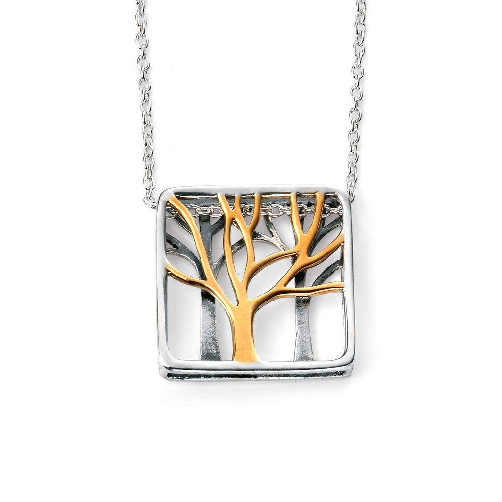 Tree of Life Necklace | Sterling Silver & Gold Plated | Gecko Jewellery