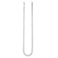 Gecko Jewellery Recycled Sterling Silver 50cm Curb Chain Necklace