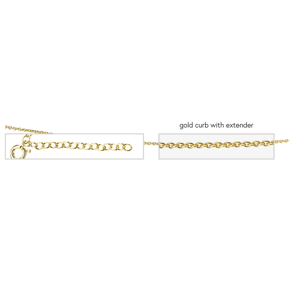 Gecko Jewellery Plated Sterling Silver Curb Chain Necklace – 56cm-61cm