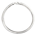 Gecko Jewellery Polished Omega Necklace – 42cm Everyday Statement