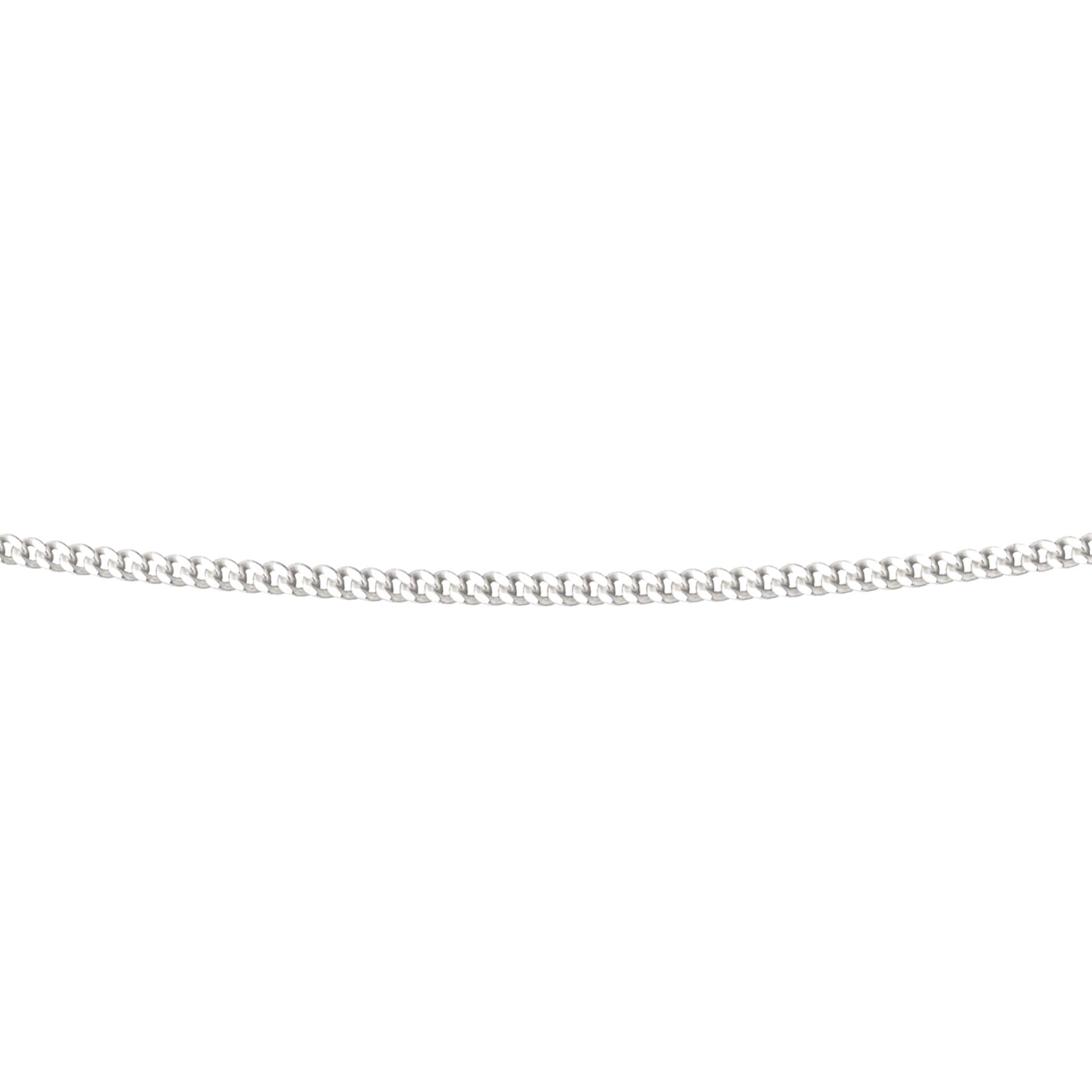 Gecko Jewellery Sterling Silver Diamond Cut Curb Chain – 83cm Length