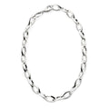 Gecko Jewellery Sterling Silver Marquise Link Chain Necklace – 48cm