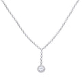 Diamonfire Pave Zirconia Drop Necklace | Sterling Silver 43cm