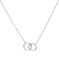 Gecko Jewellery Interlocking Rings Necklace | Sterling Silver & Zirconia