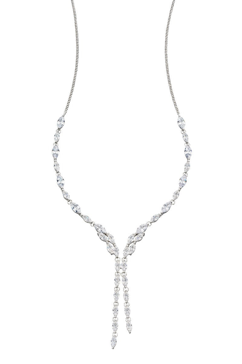 Cubic Zirconia Marquise Statement Necklace | Gecko Jewellery Retail