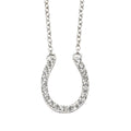 Gecko Jewellery Horse Shoe Necklace with Cubic Zirconia – 42-47cm
