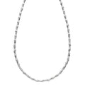 Gecko Jewellery Bamboo Tennis Necklace in Polished Sterling Silver