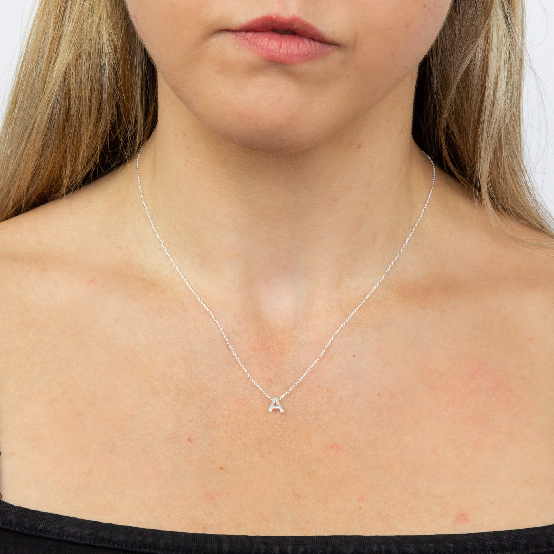 Gecko Jewellery Sterling Silver Initial Necklace - Personalised Gift