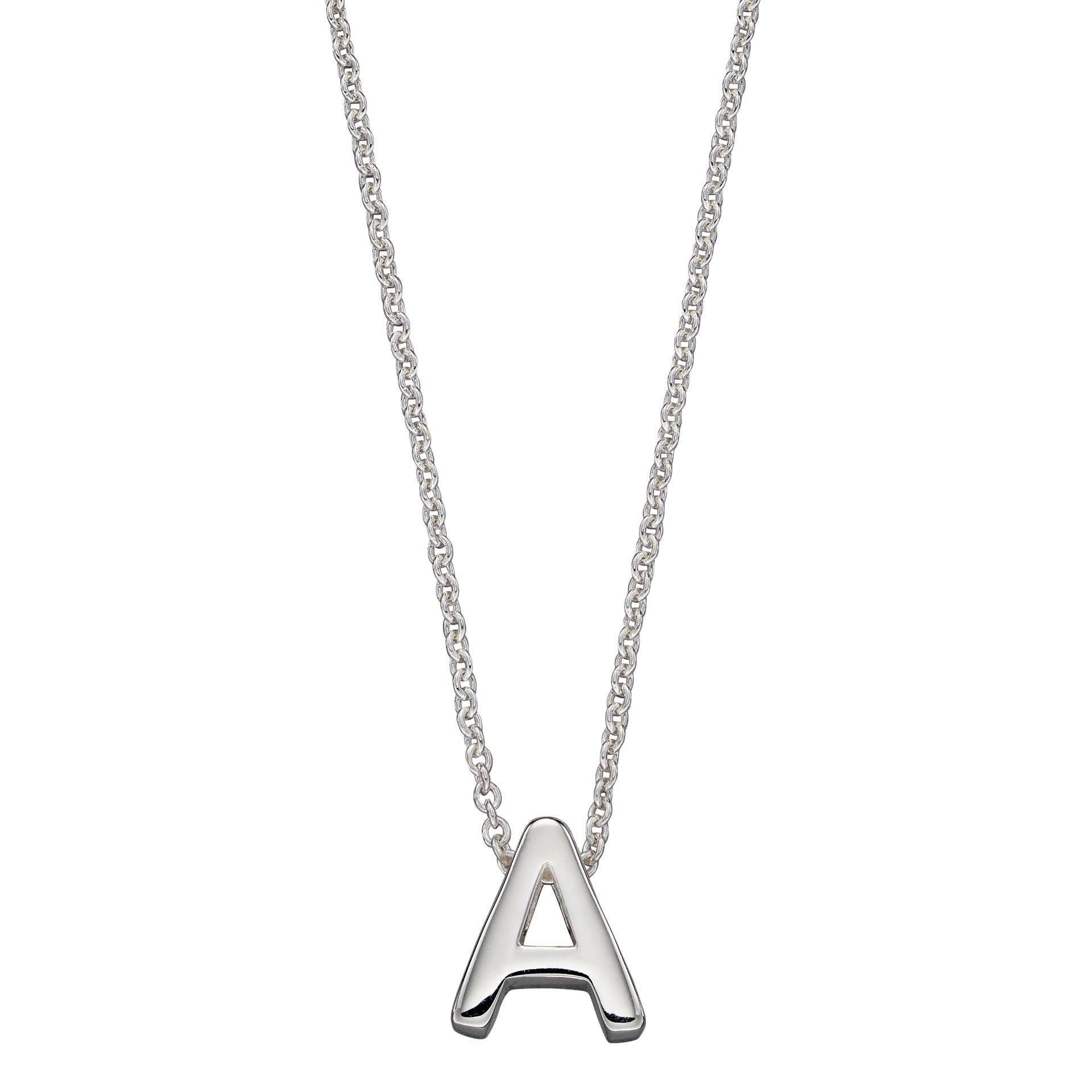 Gecko Jewellery Sterling Silver Initial Necklace - Personalised Gift