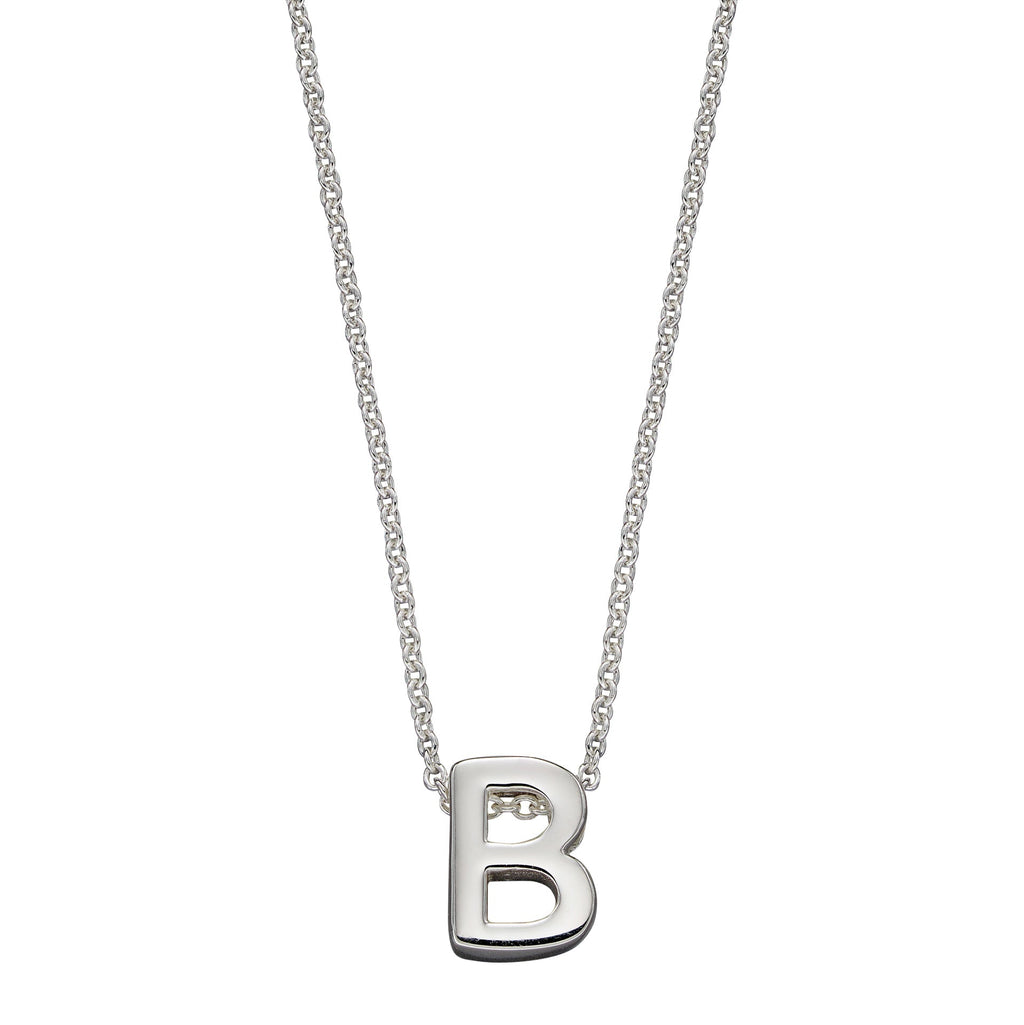 Gecko Jewellery Sterling Silver Initial Necklace - Personalised Gift