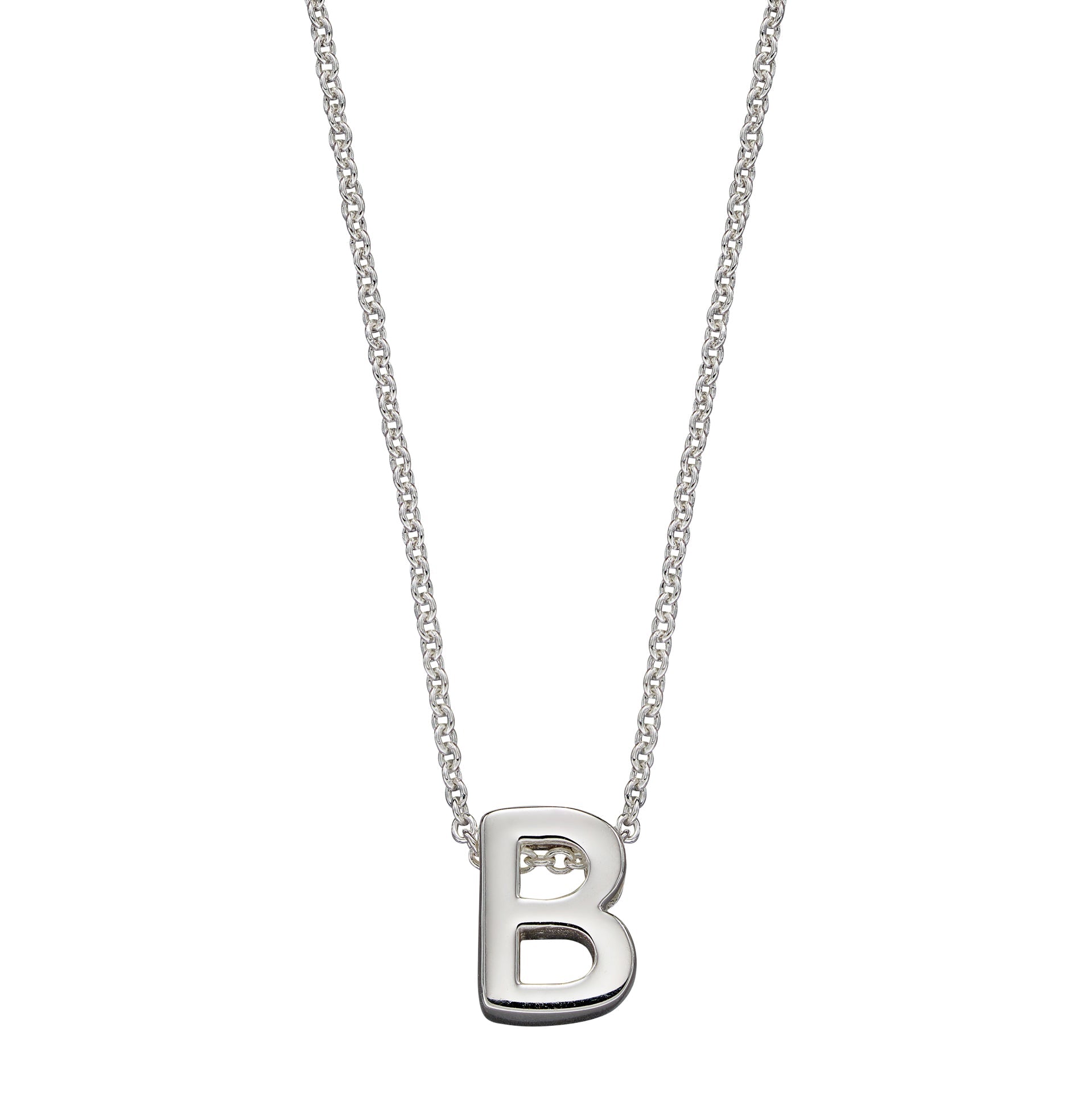 Gecko Jewellery Sterling Silver Initial Necklace - Personalised Gift