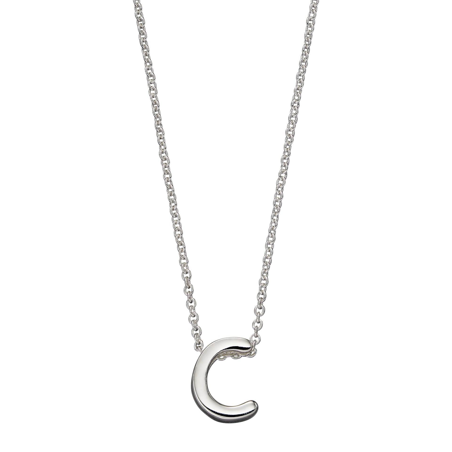 Gecko Jewellery Sterling Silver Initial Necklace - Personalised Gift