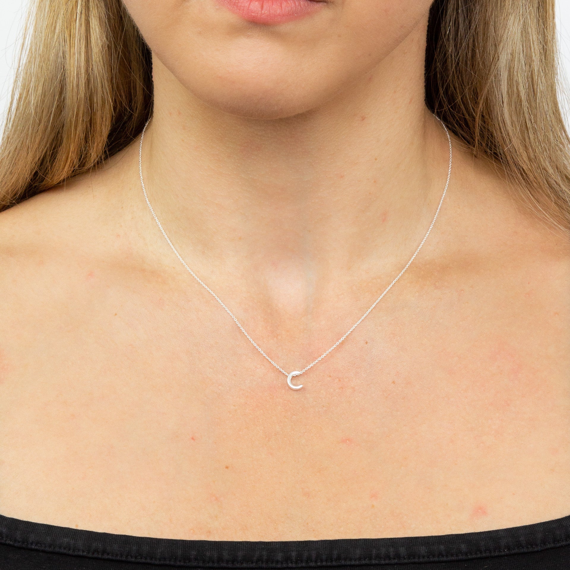 Gecko Jewellery Sterling Silver Initial Necklace - Personalised Gift