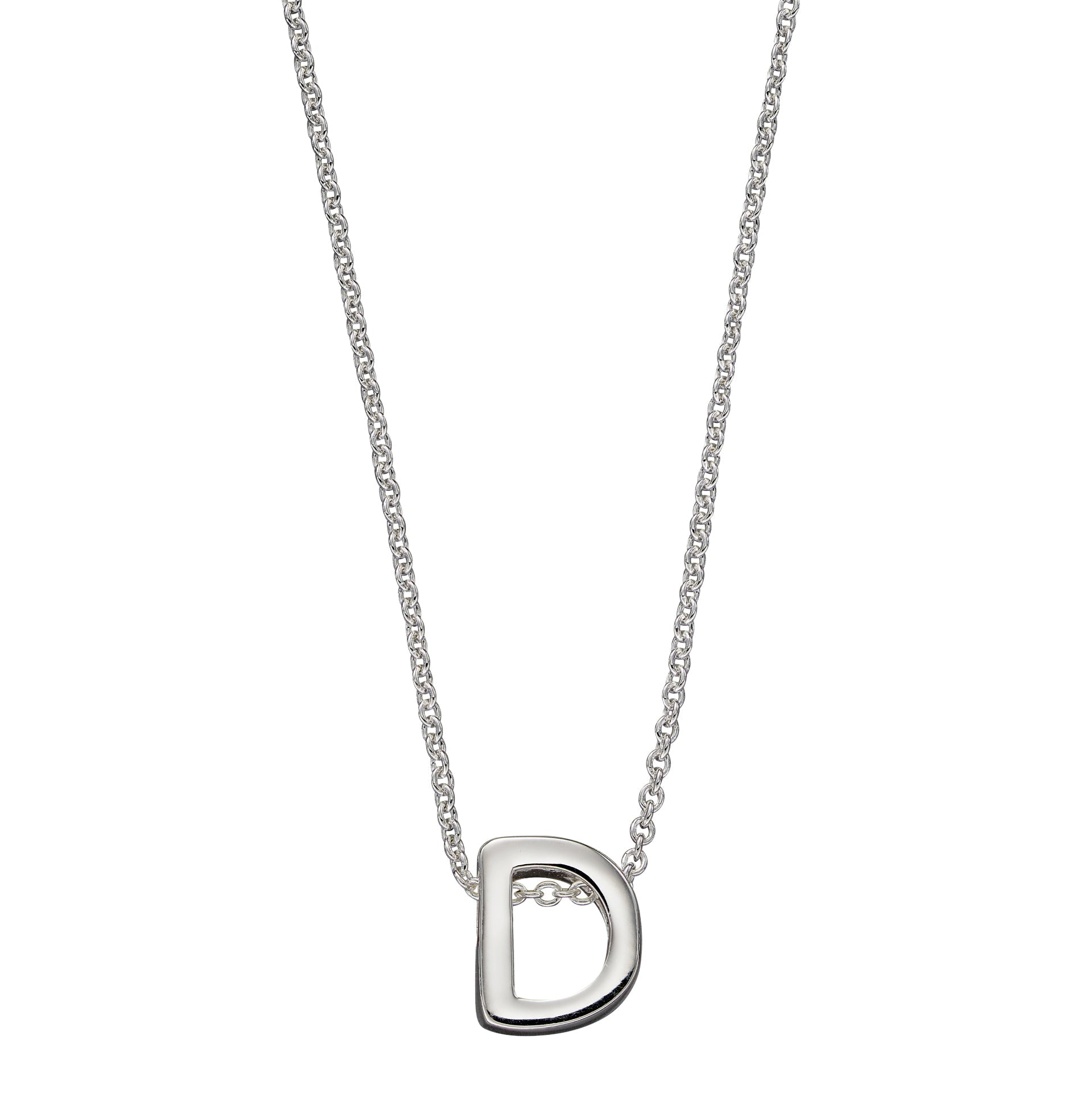 Gecko Jewellery Sterling Silver Initial Necklace - Personalised Gift