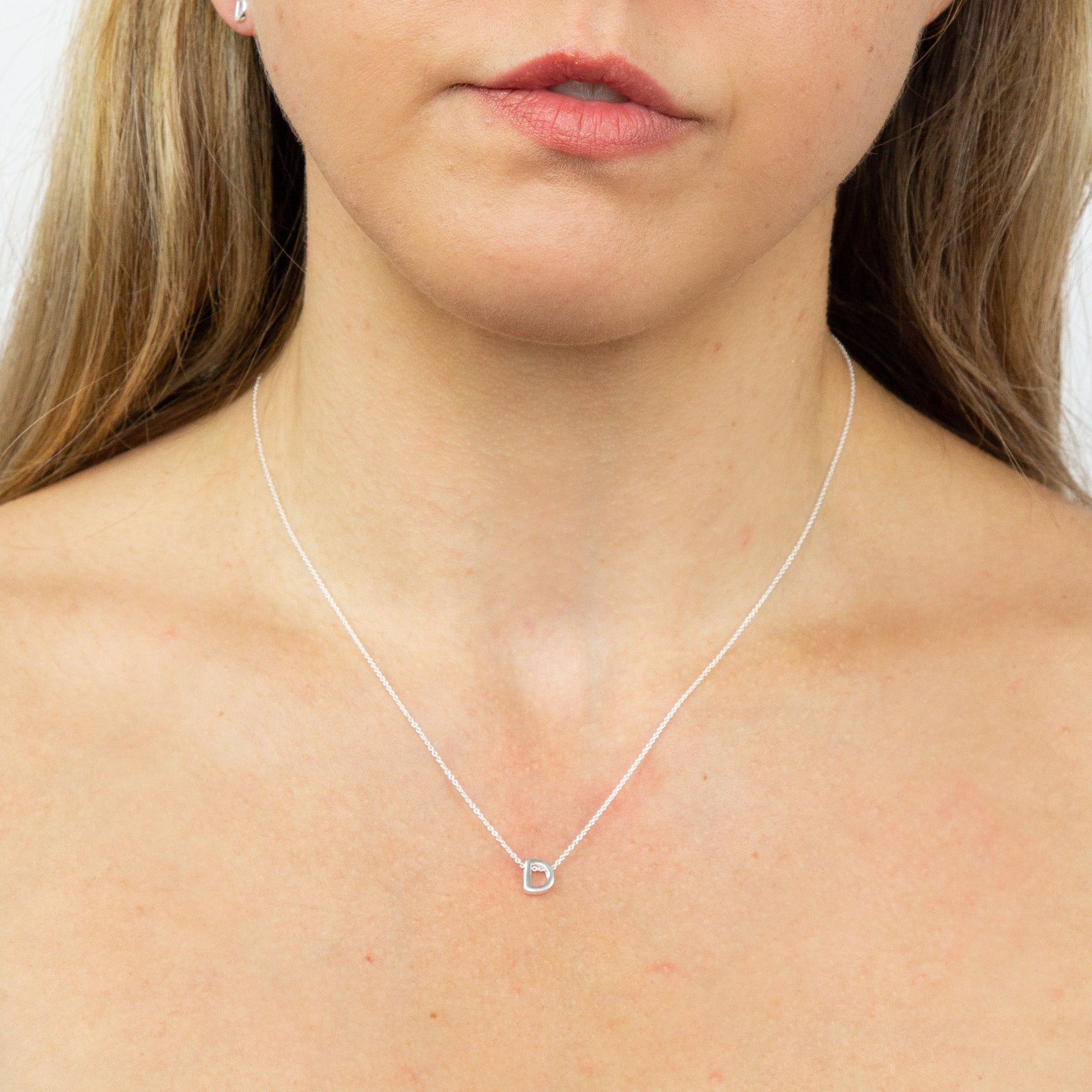 Gecko Jewellery Sterling Silver Initial Necklace - Personalised Gift