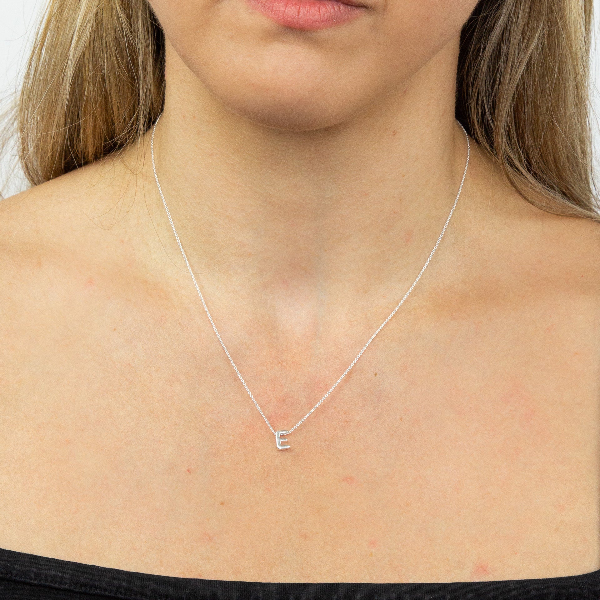 Gecko Jewellery Sterling Silver Initial Necklace - Personalised Gift