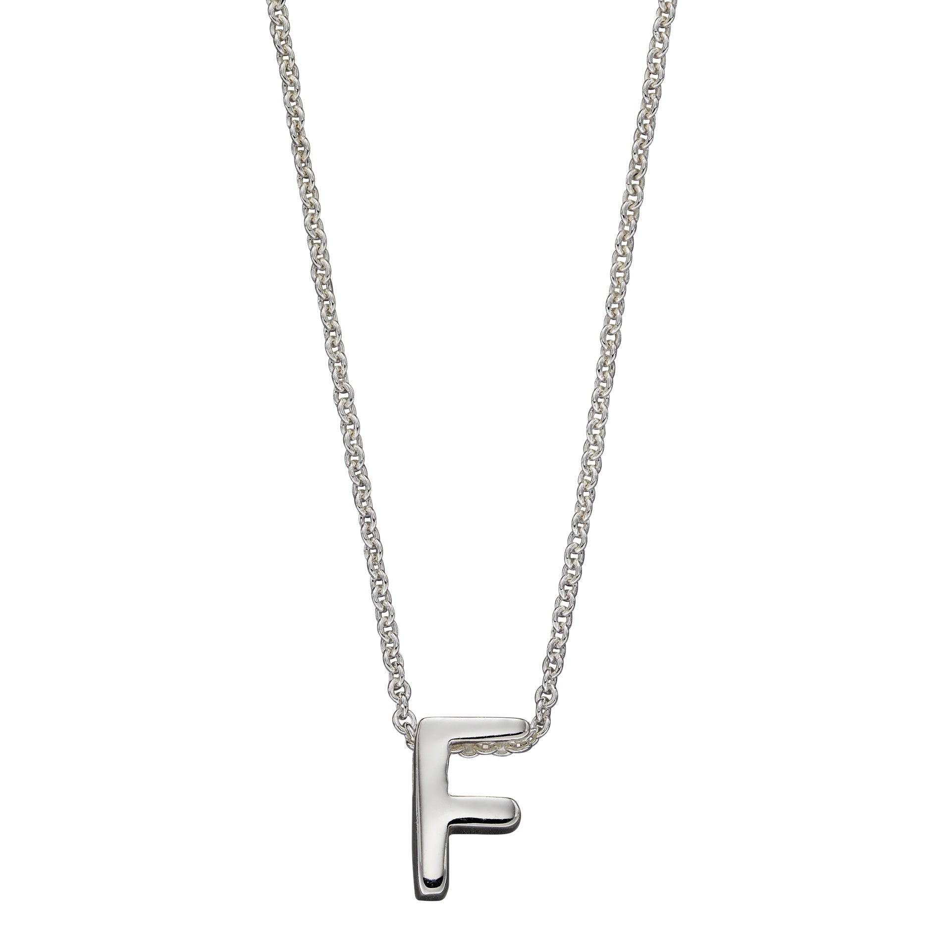 Gecko Jewellery Sterling Silver Initial Necklace - Personalised Gift