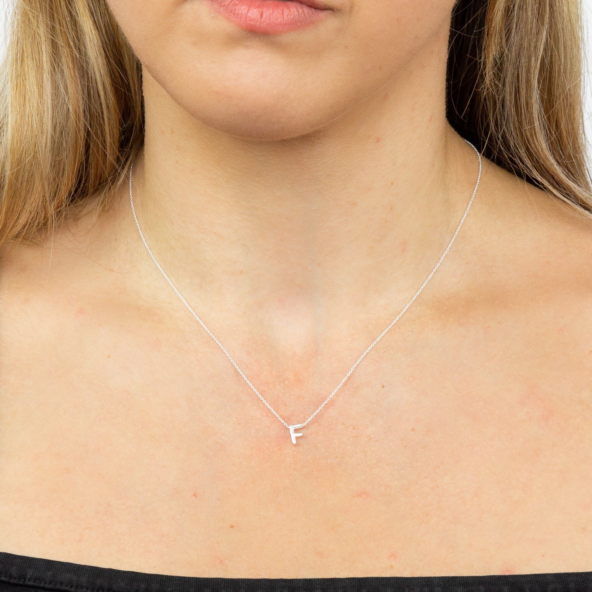Gecko Jewellery Sterling Silver Initial Necklace - Personalised Gift