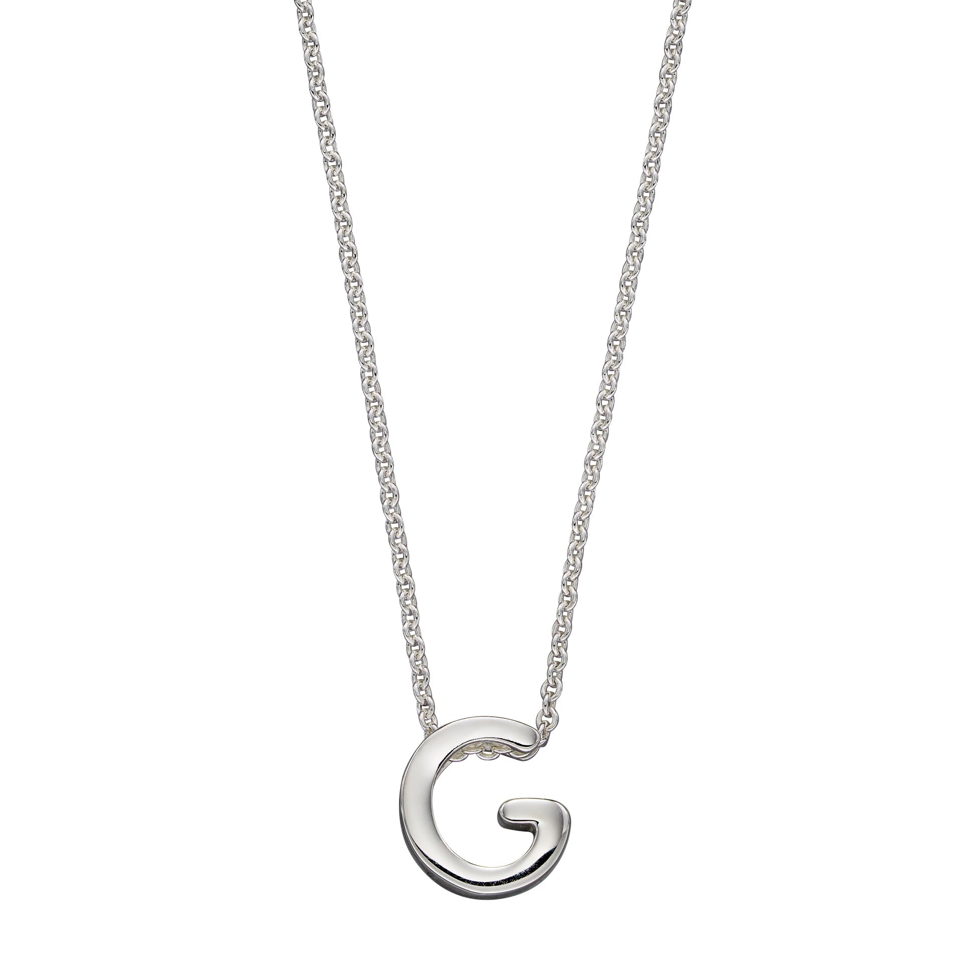 Gecko Jewellery Sterling Silver Initial Necklace - Personalised Gift