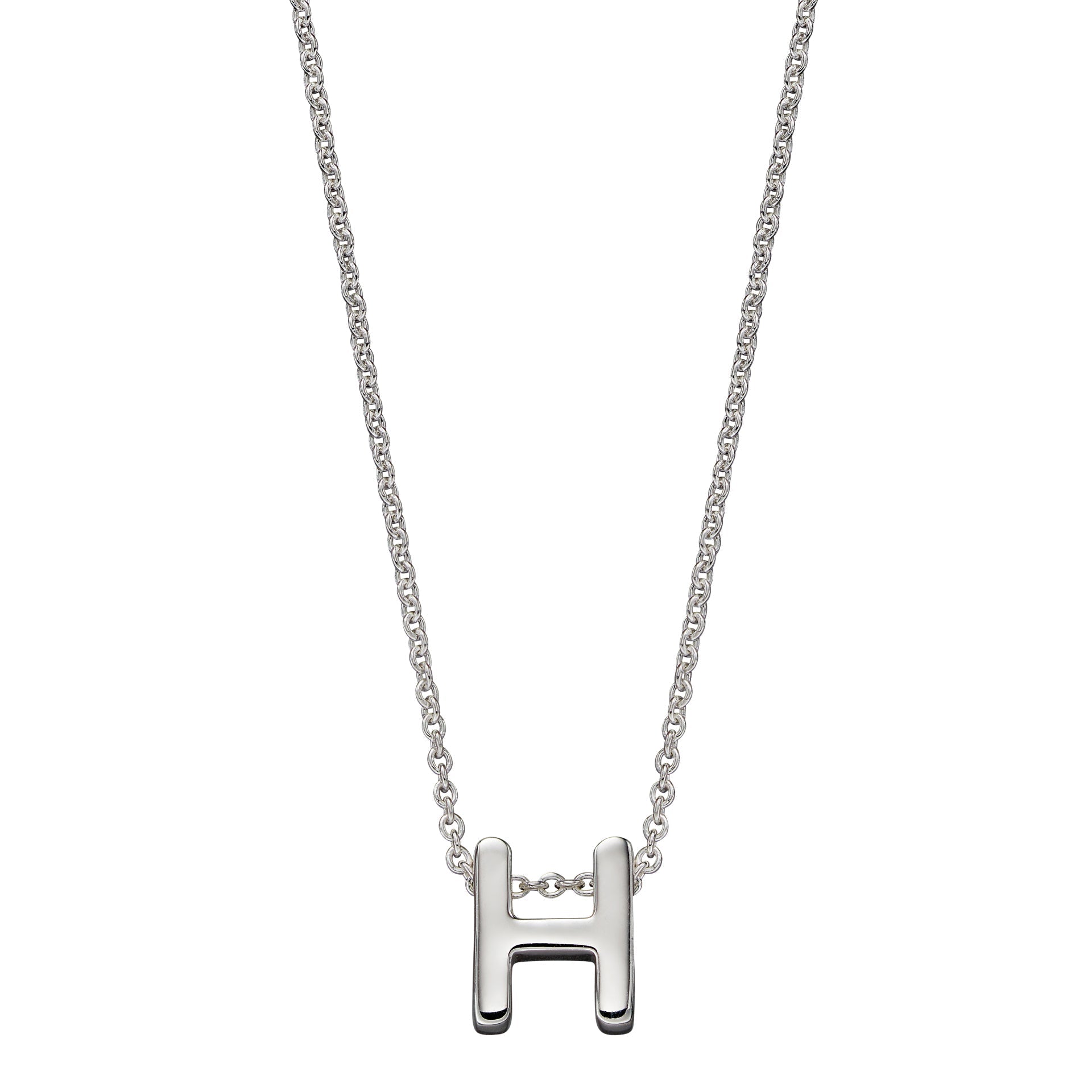 Gecko Jewellery Sterling Silver Initial Necklace - Personalised Gift
